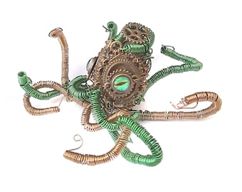 Steampunk-Oktopus-Figur