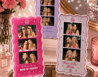 Personalized Maid of Honor Photo Frame, Sister of the Bride Gift, Bridesmaid Proposal Photo Collage, Custom Wedding Keepsake