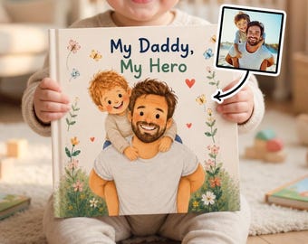 Personalized First Father's Day Storybook, Custom Dad & Baby Keepsake Book