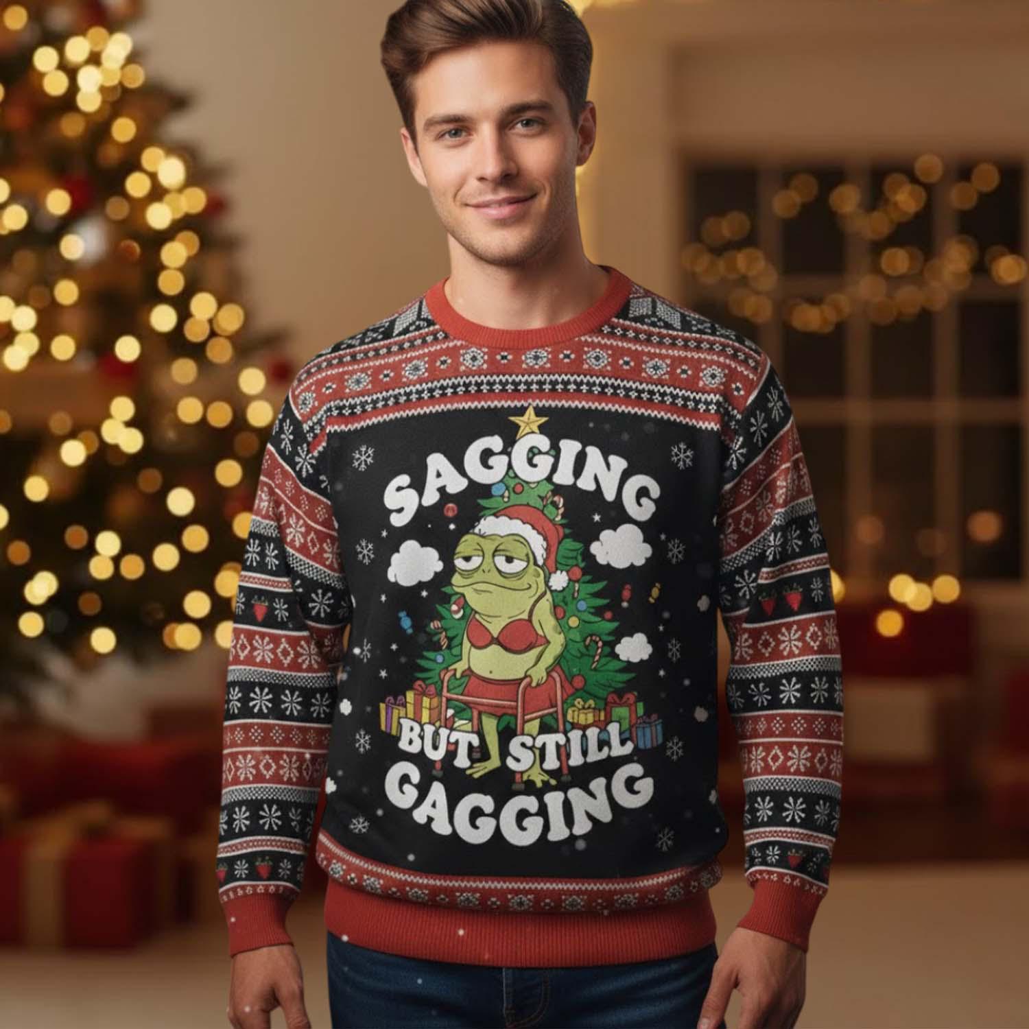 Transparent Xmas Jumper Meme Meme Ugly Sweater UK