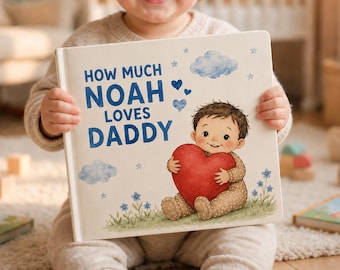 Personalized First Father's Day Storybook, Custom Dad & Baby Keepsake Book