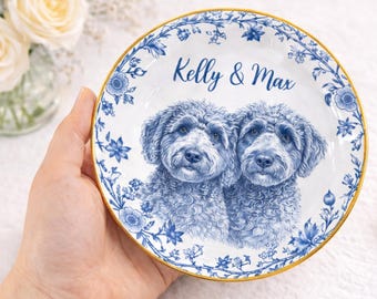 Personalized Pet Trinket Dish: Custom Name Ceramic Keepsake