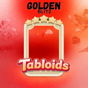 Tabloids [ Golden Blitz ] 5 stars monopoly go Album Stickers