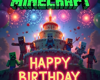 Paquete de Minecraft PNG (5) / Paquete de arte de jugador de Pixel Craft / Diseños de artesanía digital