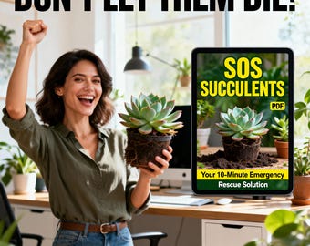 Succulent Rescue Guide 10 Minute Root Rot PDF Printable Plant Care