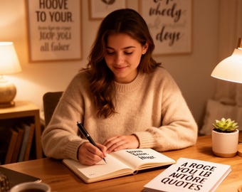 50 Motivational Quotes Art Prints | Positive Wall Decor (Digital Download)