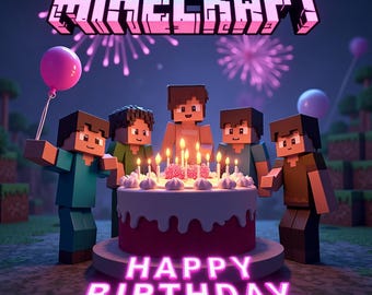 Paquete de Minecraft PNG (5) / Paquete de arte de jugador de Pixel Craft / Diseños de artesanía digital