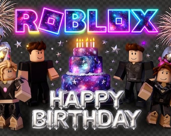 Paquete de jugador de Roblox PNG (5) / Arte de cumpleaños y Navidad Six Seven / Paquete digital instantáneo