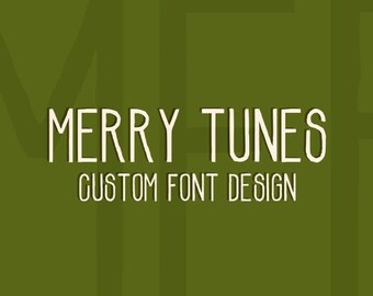 Merry Tunes - Custom Font - Mac or PC