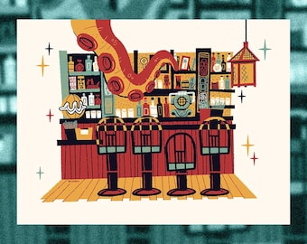 Grotto Bar - Screen Print