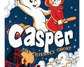 Casper the Friendly Ghost - Screen Print