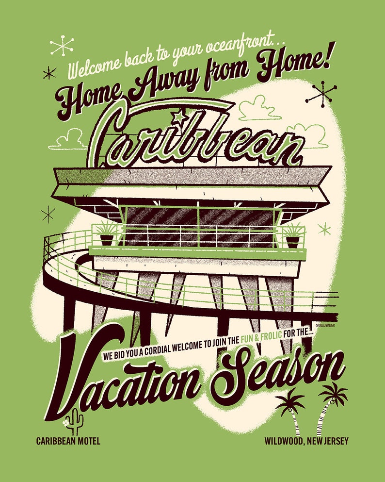 Caribbean Motel Screen Print image 2