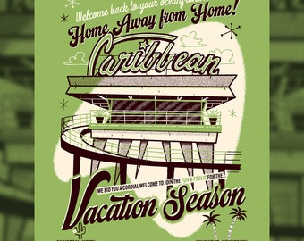 Caribbean Motel - Screen Print