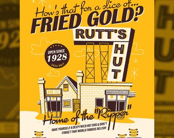 Rutt's Hutt - Screen Print