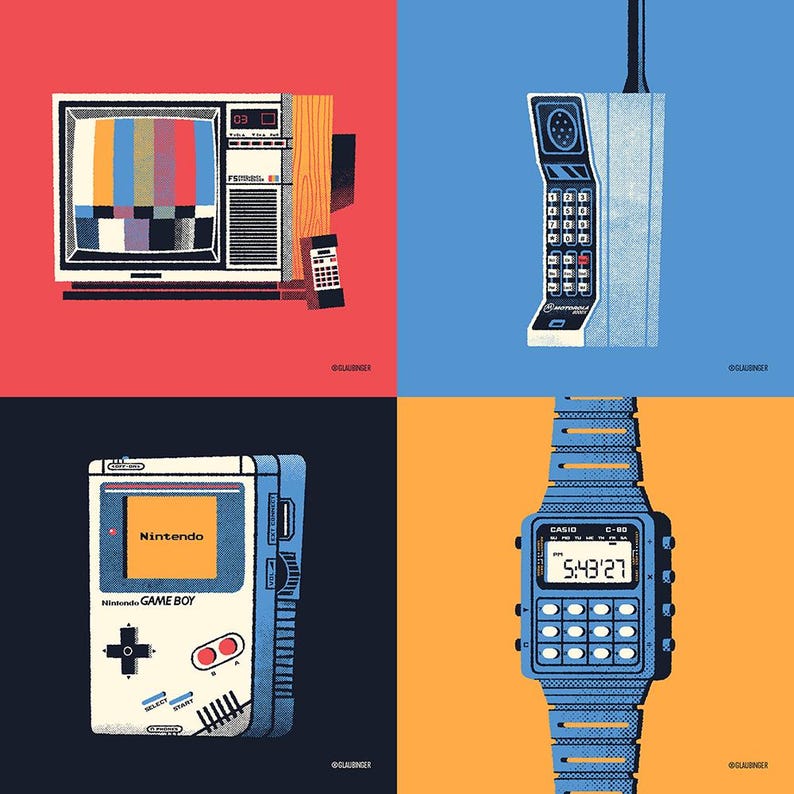 80s Tech - Version 2 - Etsy