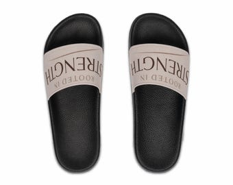 Sandalias deslizantes para hombre "Enraizadas en la fuerza"