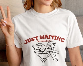 Cupid Valentine's Day Sweatshirt, Funny Graphic, Cozy Cotton Top, Valentine Gift for Women, Galentines Day Sweatshirt