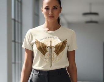 Camiseta del Arcángel Miguel, Alas Divinas Protectoras, Geometría Sagrada