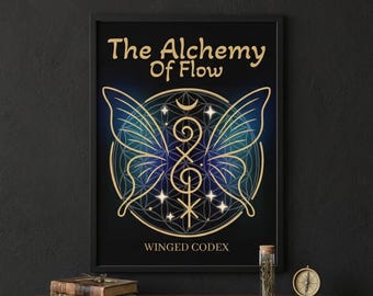 Sacred Geometry Poster: Alchemy of Flow Spiritual Design