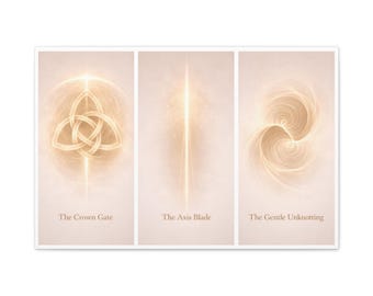 Sterling Crown Gate Trinity Sacred Geometry Matte Canvas