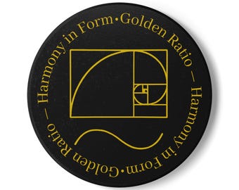 Golden Ratio Coaster, Harmony in Form, Sacred Geometry, The Architect