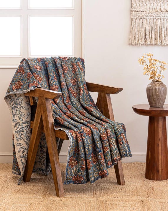 Assorted Vintage Throws - Hand made - Kantha Stitching - One of a kind