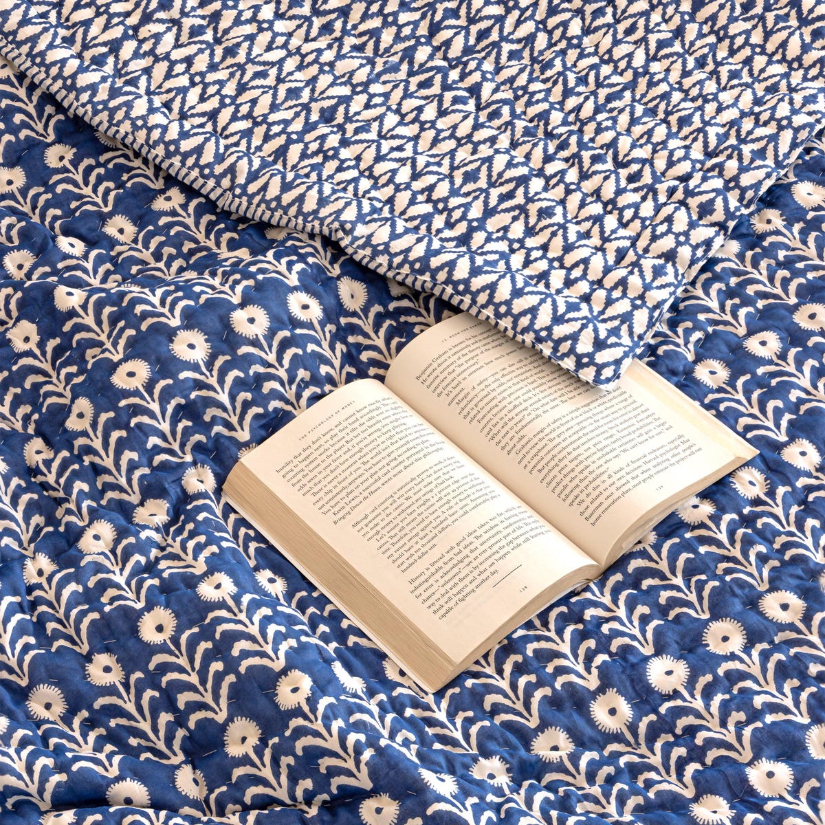 Hand Block Printed Quilt - All Season Reversible in Floral Design (100% Cotton) - Etsy