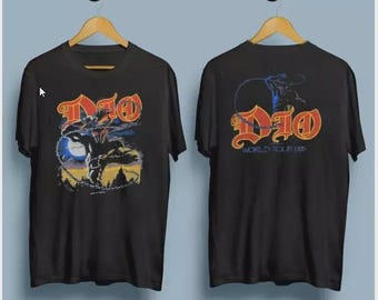 Vintage 1984 Dio Last in Line World Tour T-Shirt New Gildan Double Side