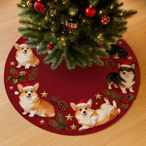 Sweatshirt Corgi Merry Corgmas – Motif Arbre De Noël Avec Corgi – Cadeau De Noël Pour Chien Et Maître