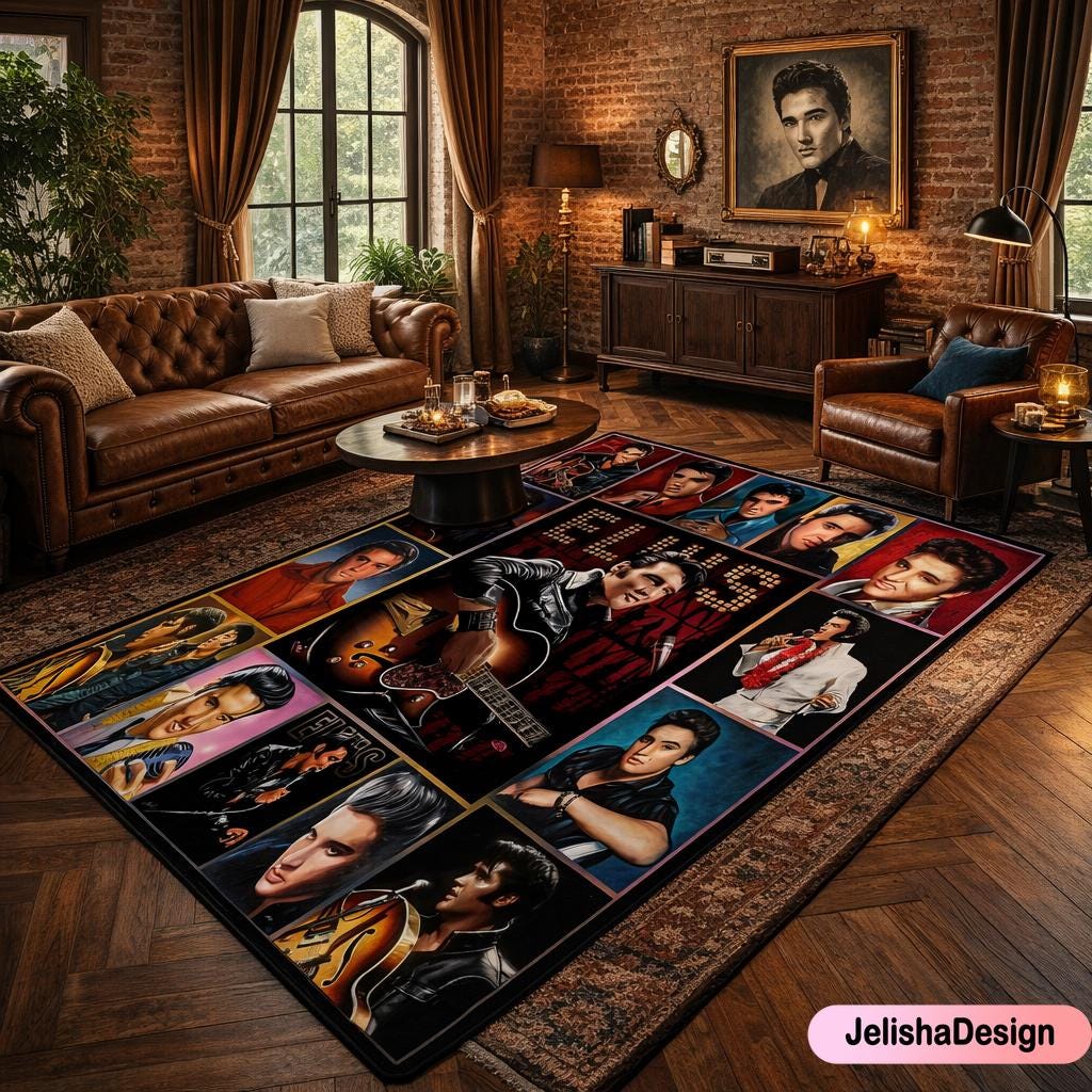 Elvis Presley Rug - Etsy