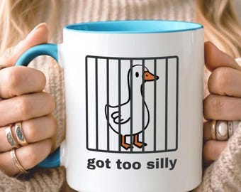 Silly Goose Ceramic Mug: Quirky Gag Gift