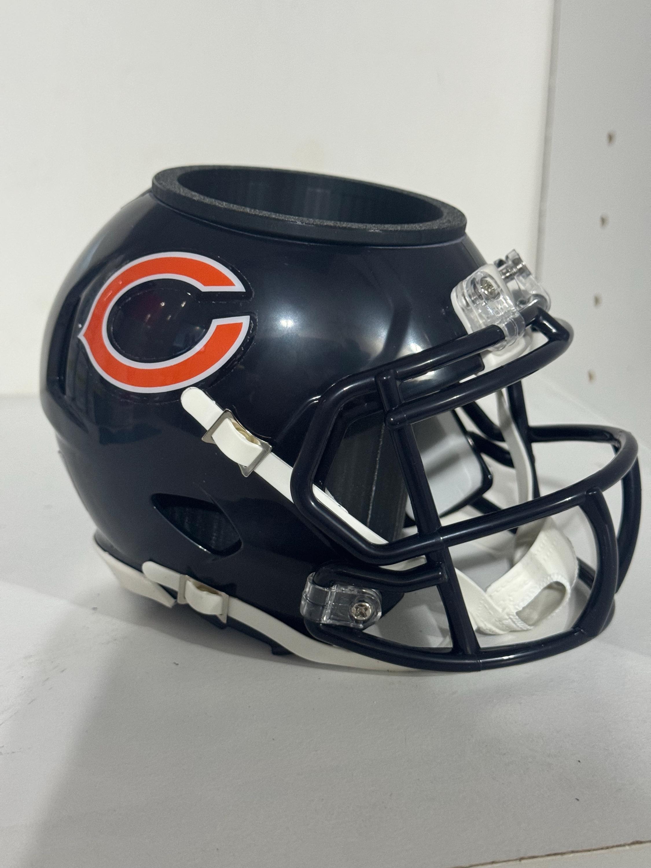 blank mini football helmet desk caddy Riddell Speed Shell This helmet shaped caddy looks just like the helmets that the players wear Minnesota Vikings Mini Helmet Organizer