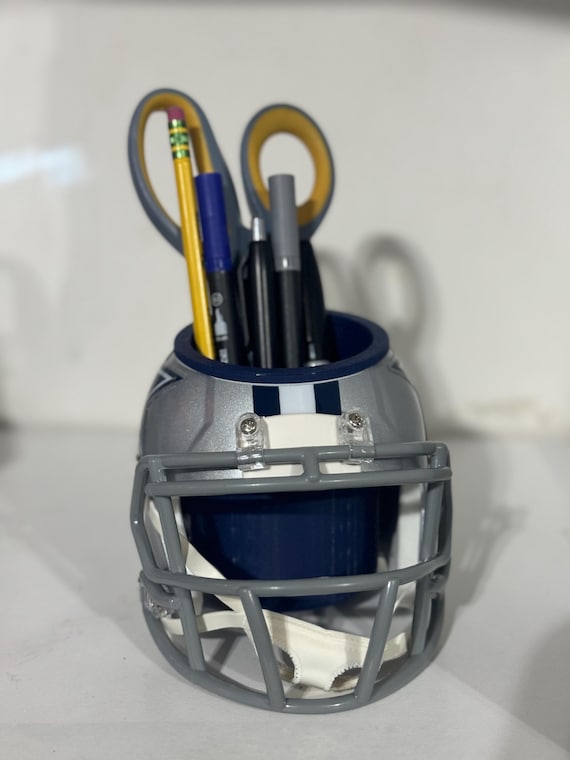 blank mini football helmet desk caddy DisplayGifts Freestand Display Case Cabinet Holders Rack Pocket Pro Gumball Helmets No Door No Cover : Sports & Outdoors Your helmet caddy also has a spot for business cards Dallas Cowboys Mini Helmet Organizer