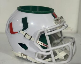 Miami Hurricanes NCAA Riddell SPEED Full Size Authentic Football Helmet – Revolution Speed, Large