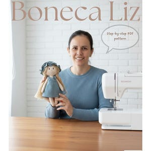 リズ ラグドール パターン PDF 35 cm - ステップバイステップの縫製チュートリアル - ハンドメイドドール