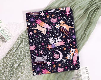 Galaxy Katze Muster iPad Hülle für iPad Pro 11/13 Zoll 2025 2024 iPad Air 7/6/5,iPad Mini 7/6/5,iPad Pro 12.9"10.9",iPad 11/10/9 Custom Cover