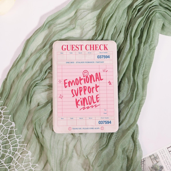 Emotional Support Kindle Guest Check Kindle Case Kindle 8/10/11/12 Gen 2024 6"Colorsoft Strap Paperwhite 10/11/12 6.8"7"Custom Gift For Mom