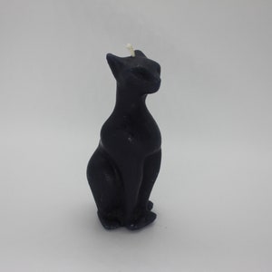 Cat candle 6in high Pick you color and Scent halloween cat lover candle