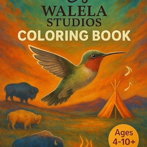 Native American Coloring Book – Walela Studios Indigenous Art (PDF)