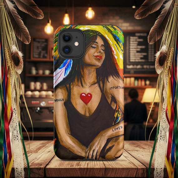 Tough iPhone Case: Strong Woman Statement - Durable Korean Design