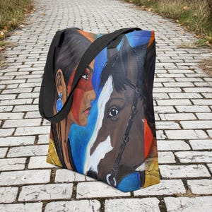 Spirit Companions Tote Bag: Cherokee Art - Djärva färger