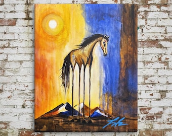 The Spirit That Walked Tall | Contemporary Indigenous Fine Art | Museum-quality Fine Art Giclée by Layne Polzin