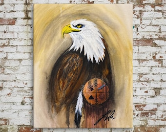 The Keeper of The Heartbeat | Original Painting, Canvas or Paper Giclée | Contemporary Indigenous Fine Art by Layne Polzin