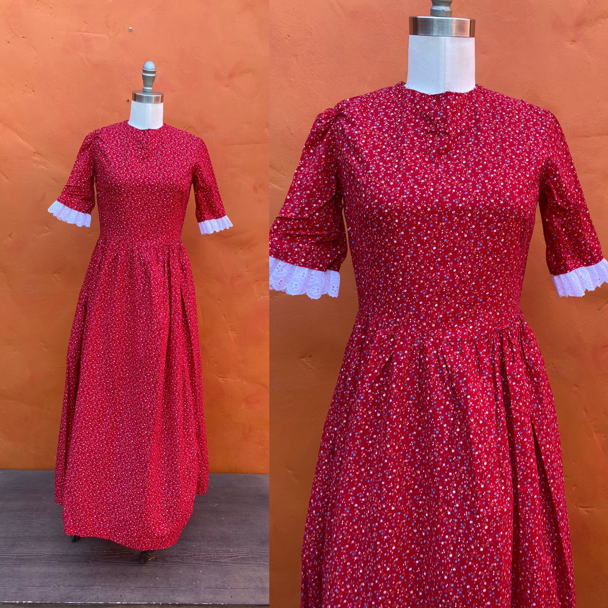 The Pioneer Woman, Dresses, The Pioneer Woman Embroidered Ribbon Sleeve  Dress In Scarlet Size 2x