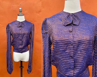 Dolly Does Vintage Handmade 1930s/40s Polka Dot Blouse - Etsy