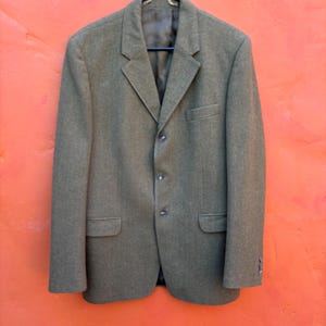 Vintage Men's 1950s 1960s Men's Wool Sport coat Blazer. 3 Button Single Breasted VLV Rockabilly Retro modern mod Rat Pack 42R