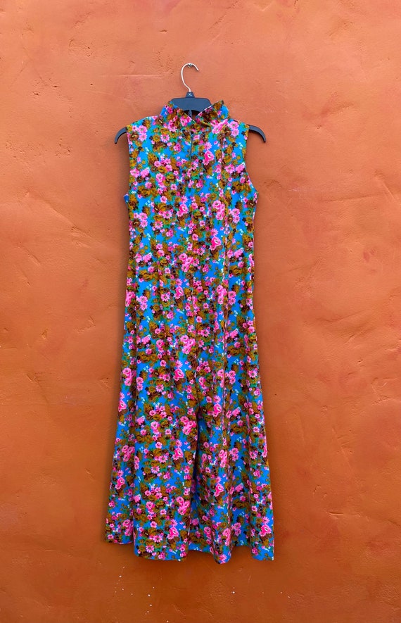 Vintage 1970s Floral Palazzo Jumpsuit. 1970s Jump… - image 8