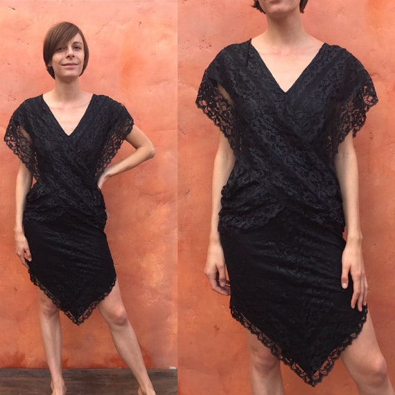 stevie nicks black lace dress