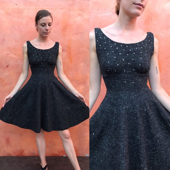 beaded swing dress