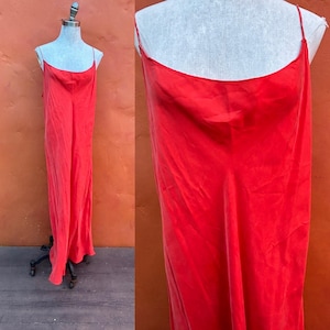 Vintage 1930s style Flapper Orange Silk Dress. 1920s bias cut dress party dress cocktail evening dress Plus Size 20 22 XXL 2XL 2X 3X 3XL